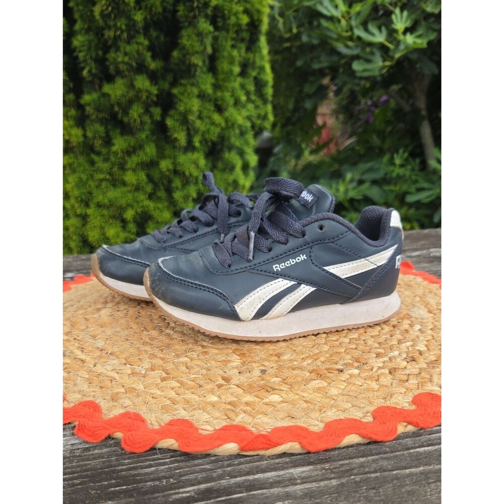 Reebok Kids Navy and White Retro Lace-Up Sneakers